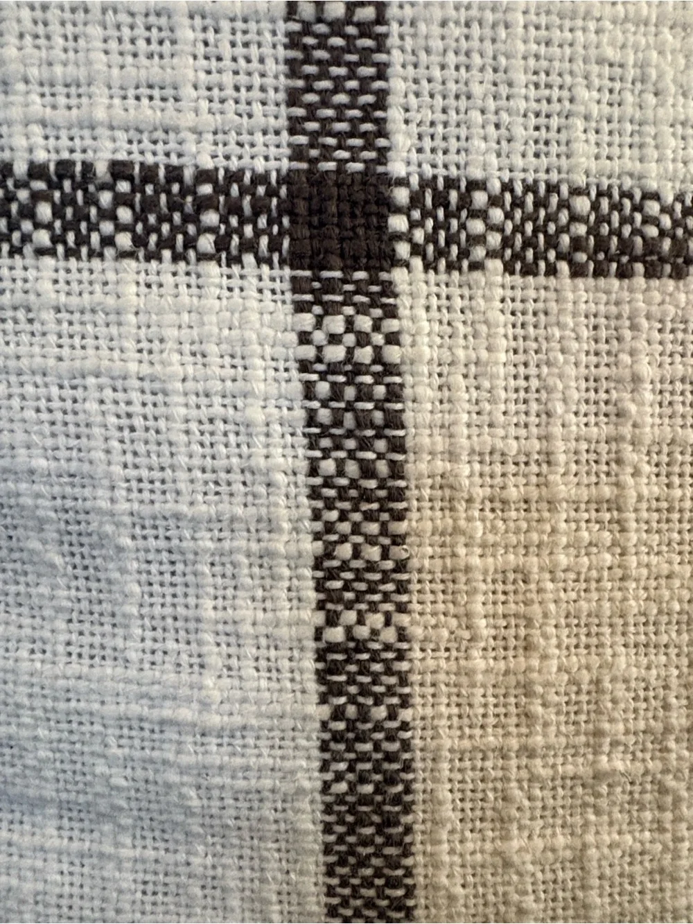 Hearth & Hand Decorative Plaid Tassel Pillow 24”x24”